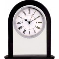   Clear Glass Clock with Black Border